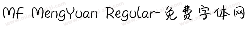 MF MengYuan Regular字体转换